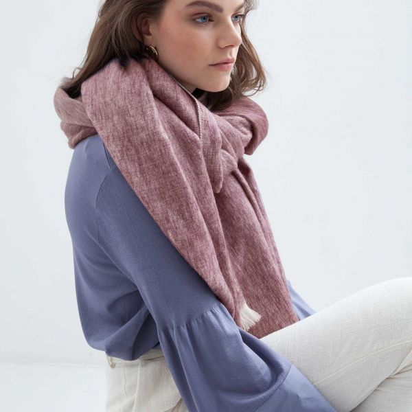 BUFANDY | Sjaal Solid - Mauve Canvas